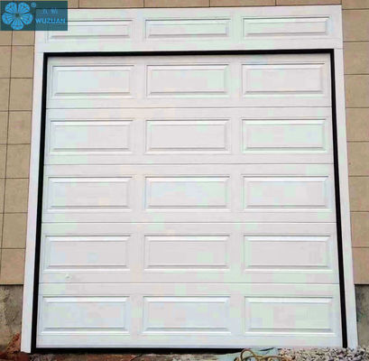 White IP55 430mm Panel Residential Sectional Garage Door
