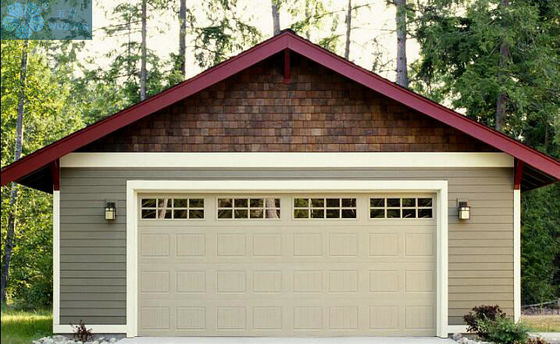 Motorized Automatic Overhead Garage Door Linear Pattern