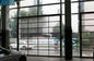 Transparent PC Glass Commercial Sectional Garage Doors