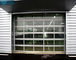 Aluminium Frame Glass Panel Commercial Sectional Doors For Showroom
