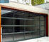 Transparent PC Glass Sectional Overhead Door For Garage